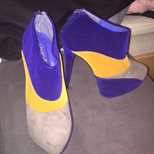 Color Block Heels Size 6.5